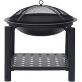 Posuda za vatru sa žaračem 54 x 54 x 55 cm čelična | shoptok.hr