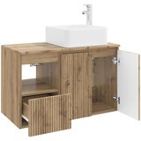  Set namještaja za kupaonicu 2 kom. Hrast artisan Smeđa 49.5 x 41 x 80 cm | Shoptok.si