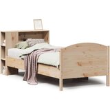 vidaXL Knjižna postelja brez vzmetnice 100x200 cm trdna borovina | Shoptok.si