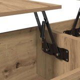 vidaXL Klubska miza artisan hrast 102 x 50,5 x 46,5 cm Konstruiran les | Shoptok.si