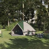  Teepee šotor s streho Zelena in Siva 490 x 410 x 210 cm | Shoptok.si
