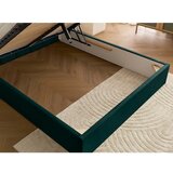 Bobochic Paris Zeleni tapecirani bračni krevet s prostorom za odlaganje s podnicom 160x200 cm Badja – | shoptok.hr