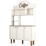 Hanah home bohem 861 višenamenska vitrina za kafe u beloj boji (845HCT5822)