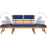  Vrtna klupa s jastucima 2-u-1 190 cm masivno bagremovo drvo | Eponuda.com