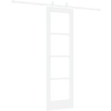  Klizna vrata s kompletnim setom hardvera Bijela 61x198.5 cm Puno drvo borovine | shoptok.hr
