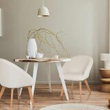 MID.YOU Naslanjač Scandi Ted, Bela | Shoptok.si