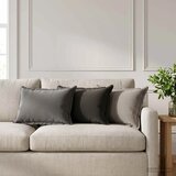  Jastuk s jastukom HOUTEN 2 kom. Crna Poliester - Crna 30 x 50 cm 2 | shoptok.hr