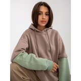 RUE PARIS Sweatshirt-RV-BL-8232.27X-dark beige | Shoptok.si