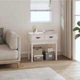  Konzolni stol bijeli 76,5 x 40 x 75 cm od masivne borovine Cijene