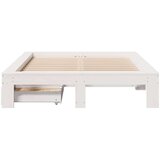 vidaXL Okvir kreveta bez madraca bijeli 120 x 190 cm masivna borovina | shoptok.hr