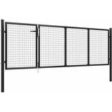  Vrtna vrata od čelika 350x75 cm antracit boje | Eponuda.com