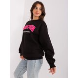 My Red Lips Sweatshirt-EM-BL-617-8.10-black-pink | Shoptok.si