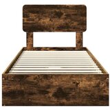 Krevet s od storage s uzglavljem Dimljeni hrast 90 x 190 cm | shoptok.hr