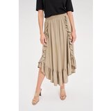 Marisse Olive Ruffle Skirt u