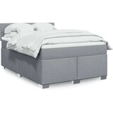  Krevet s oprugama i madracem svjetlosivi 140x190 cm od tkanine | shoptok.hr
