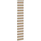 Zebra zavjesa Pješčano smeđa 45x200 cm Širina tkanine 40,9 cm Poliester | Shoptok.si
