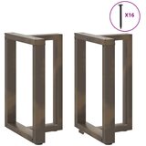  Noge za blagovaonski stol T-oblika 2 kom Crne 50x35x(72-73) cm Čelik | shoptok.hr