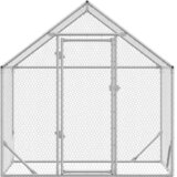  Kavez za piliće Srebrno 170 x 100 x 177 cm Cinkani čelik | shoptok.hr