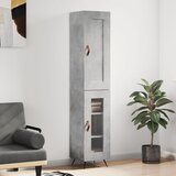 vidaXL Visoka komoda siva betona 34 5x34x180 cm od konstruiranog drva | shoptok.hr