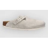 Boston Suede Leather Regular Fit Oyster Unisex - Sandale - Krem - 1031623-8 - Size: 8