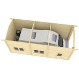 Male kuće CARAVAN GARAŽA 390 × 884 cm sa šindrom | shoptok.hr