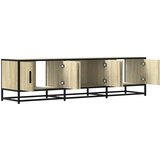 TV ormarić Sonoma hrast 150x35x41 cm Konstruirano drvo i metal | shoptok.hr