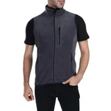 Dewberry 79233 Ghsy Multi-Pocket Fleece Mens Vest-Smoked