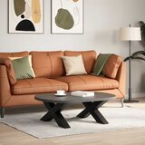 Noge za klub stolić u obliku slova X, 2 kom, crne, 70 x (30-31) cm, čelik | shoptok.hr