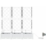 Vrtna saksija 3 pcs Bijeli 120 x 40 x 126 cm Plastika | Eponuda.com