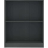  Knjižna omara siva 60x24x74,5 cm konstruiran les, (20622719) | Shoptok.si