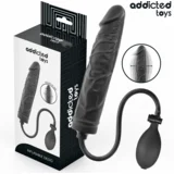 NAPIHLJIVI DILDO Addicted Toys Model 4 Black - silikonski in vodoodporen