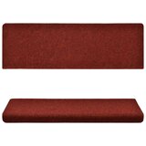  Otirači za stepenice 10 kom bordo 65x21x4 cm prošiveni | shoptok.hr