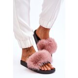 Boto Women's Rubber Slippers With Fur Pink Lucrece | shoptok.hr