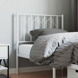  Metalno uzglavlje za krevet, bijelo, 80 cm | Shoptok.si
