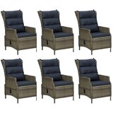  7-dijelni vrtni blagovaonski set od poliratana smeđi Smeđa Dužina stola 160 cm | shoptok.hr
