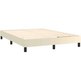  Boxspring - Krevet s oprugama i madracem krem 140x200 cm od umjetne kože - Krema 140 x 200 cm Gladak dizajn | shoptok.hr