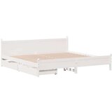 vidaXL okvir kreveta bez madraca bijeli 180x200 cm od masivne borovine | shoptok.hr