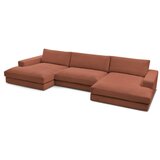 Bobochic Paris Kutna garnitura od samta boja terakote (u obliku slova "U") Leonard – | shoptok.hr