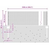  Zavarena žičana ograda s postom 25 x 0,4 m Srebrna Mreža | shoptok.hr