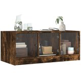  Stolić za kavu sa staklenim vratima boja hrasta 102x50x42 cm | Eponuda.ba