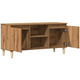 vidaXL TV ormarić Artisan hrast 102x35x50 cm izrađeno drvo | shoptok.hr