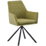 Hom`in naslanjač, kovina, tekstil zelena, črna | Shoptok.si
