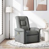 vidaXL masažni naslanjač temno sivo blago | Shoptok.si