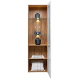 Mömax Vitrina Auris, Bela, Barva Hrasta | Shoptok.si