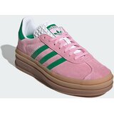 Adidas Niske tenisice 'Gazelle Bold' tamno zelena / prljavo roza | shoptok.hr