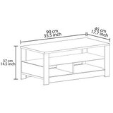 Hanah home Klub sto Aydos, 90x37x45 cm, Bijeli | Eponuda.ba