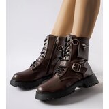 Gemre Brown insulated work boots with pouch Manzoni | Shoptok.si