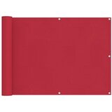  Balcony ekran Crvena 75 x 200 cm PU prekriveni oksford alu - Crvena 75 x 200 cm | shoptok.hr