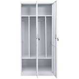 vidaXL Garderobna omara svetlo siva 80x50x180 cm jeklo | Shoptok.si