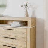 Modern Living Komoda Bellevue, Peščena Barva, Barva Hrasta | Shoptok.si